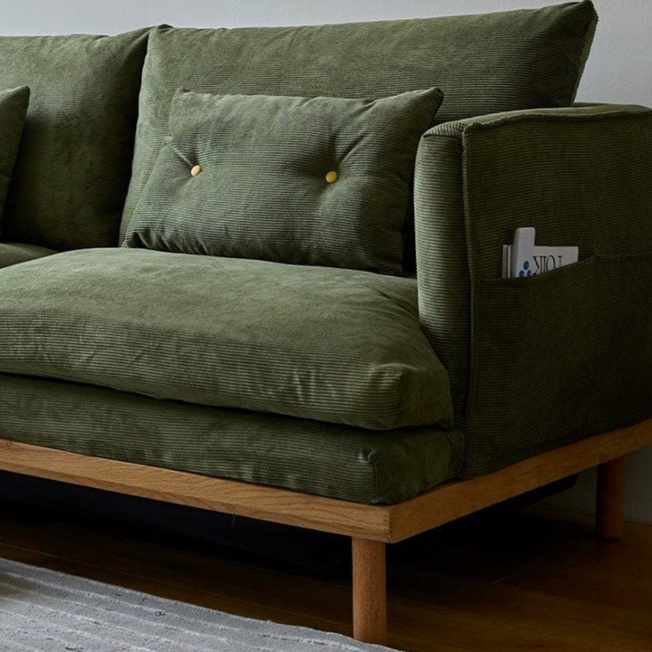 ALVERRA Modern Fabric Sofa Bed