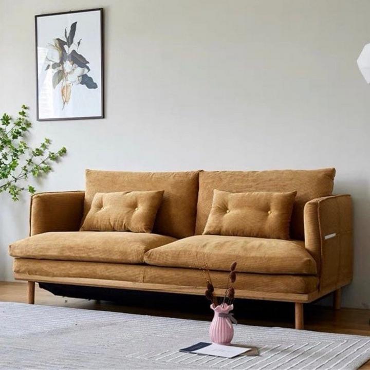 ALVERRA Modern Fabric Sofa Bed
