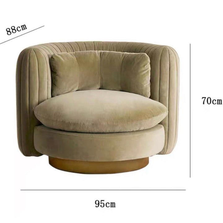 BARETT Modern Swivel Lounge Chair