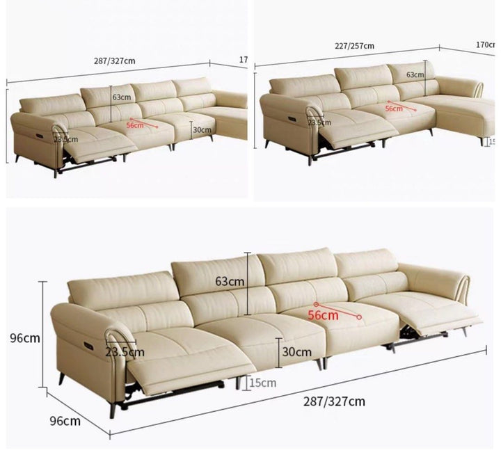 BELVOIR Modern Leather Sofa