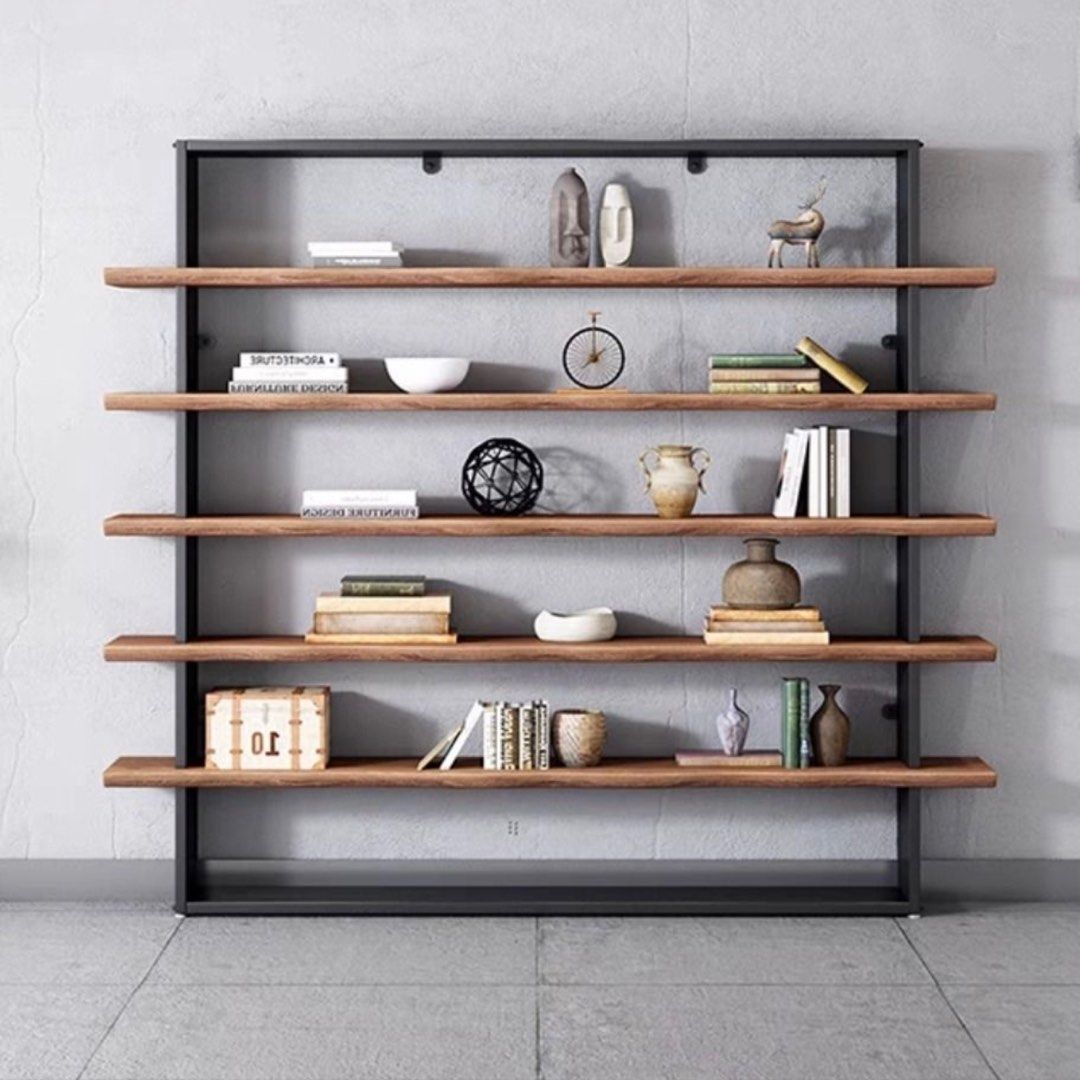 EUNICE Industrial Pine Wood Shelf
