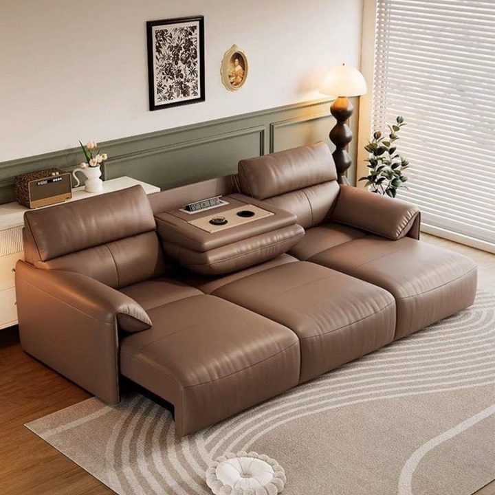 VELMIRA Modern Electric Leather Sofa