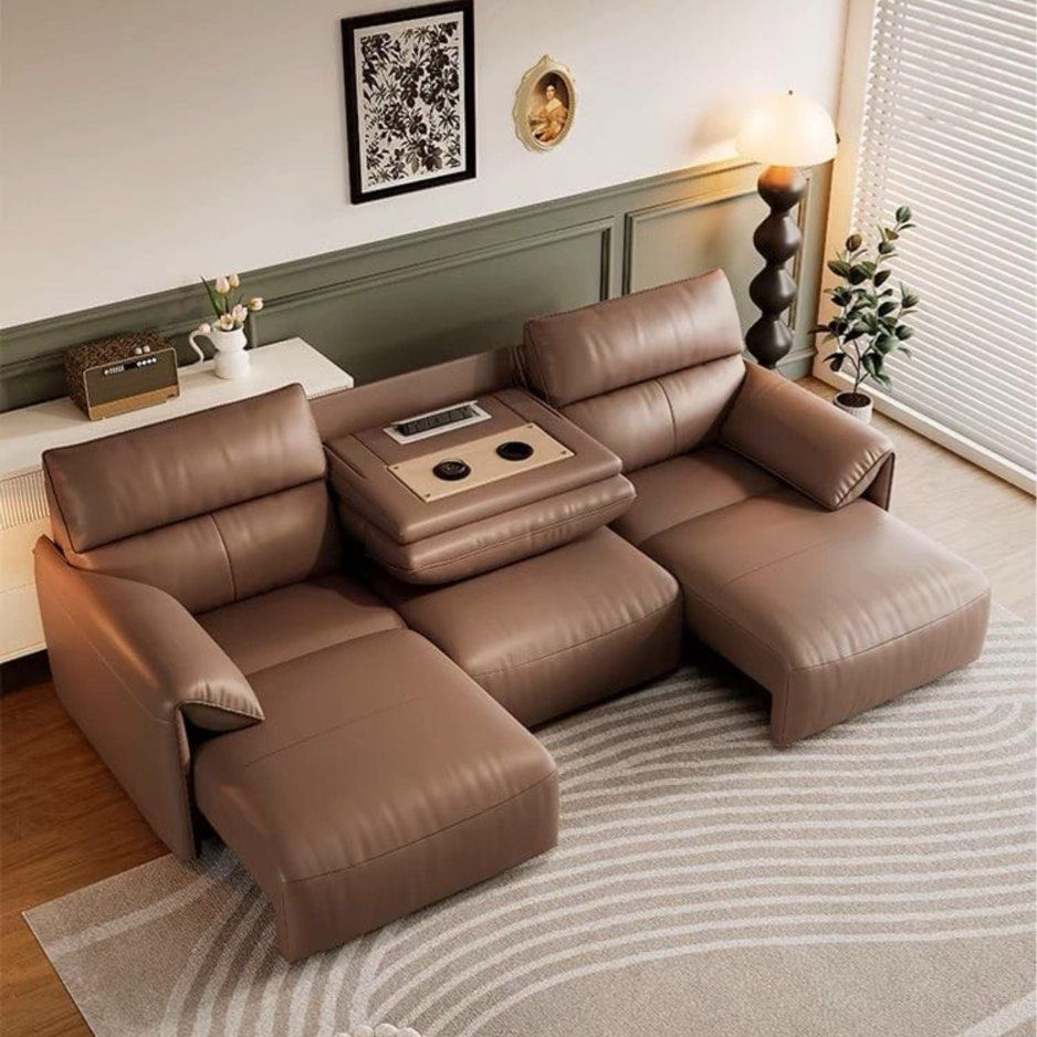 VELMIRA Modern Electric Leather Sofa