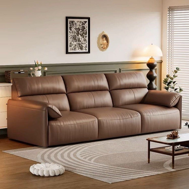 VELMIRA Modern Electric Leather Sofa
