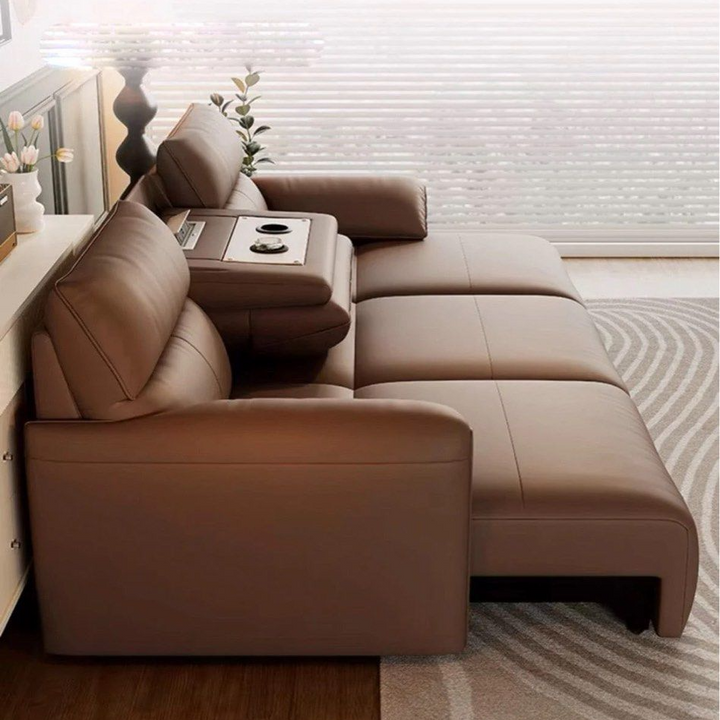 VELMIRA Modern Electric Leather Sofa