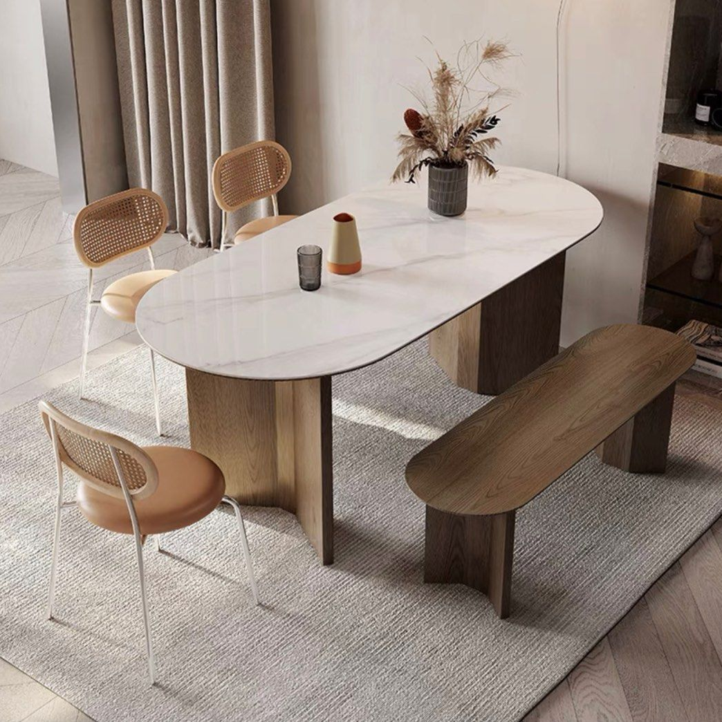 TOBY Japandi Sintered Stone Dining Table
