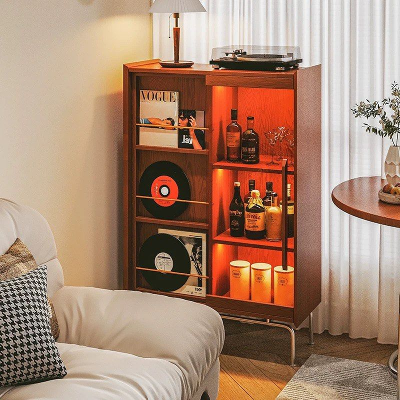 BERNARDO Retro Solid Wood Display Shelf