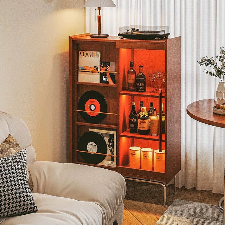 BERNARDO Retro Solid Wood Display Shelf