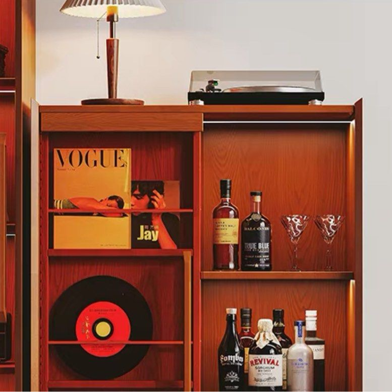 BERNARDO Retro Solid Wood Display Shelf