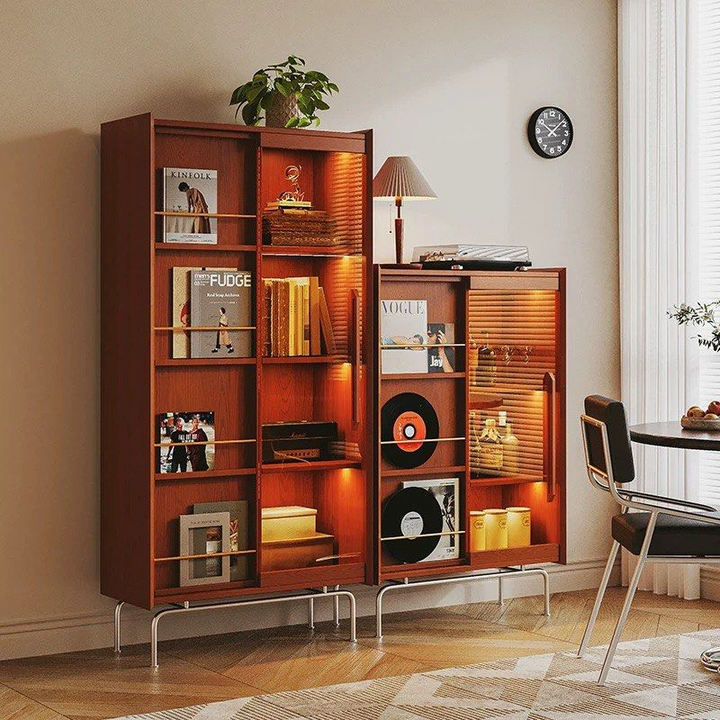 BERNARDO Retro Solid Wood Display Shelf