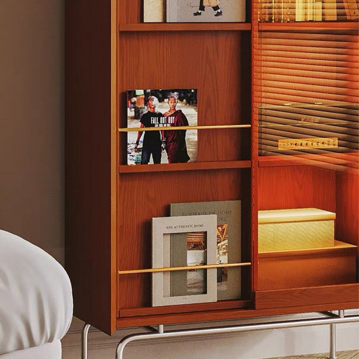 BERNARDO Retro Solid Wood Display Shelf