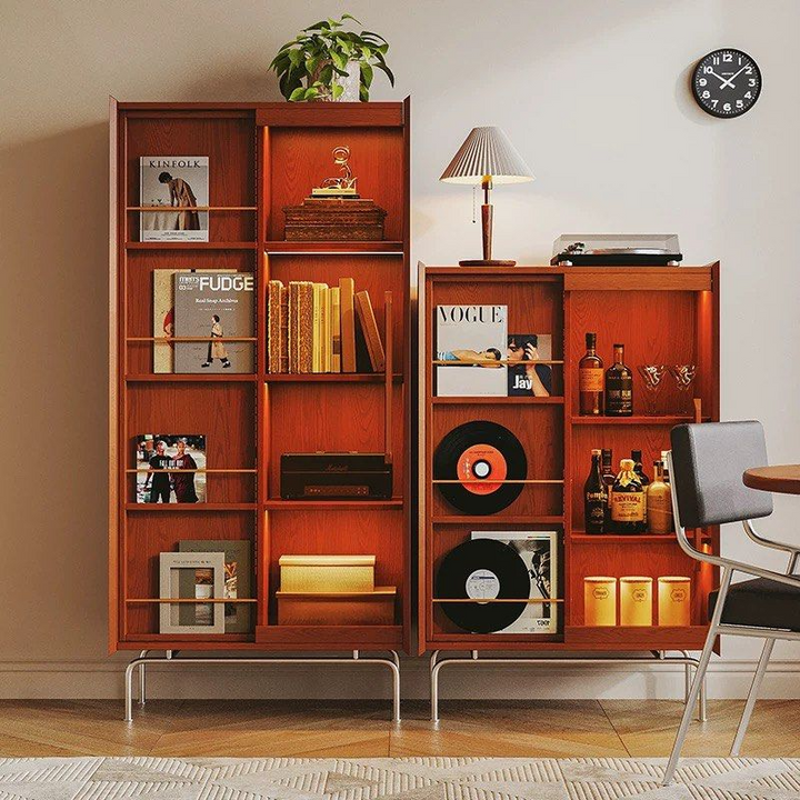 BERNARDO Retro Solid Wood Display Shelf