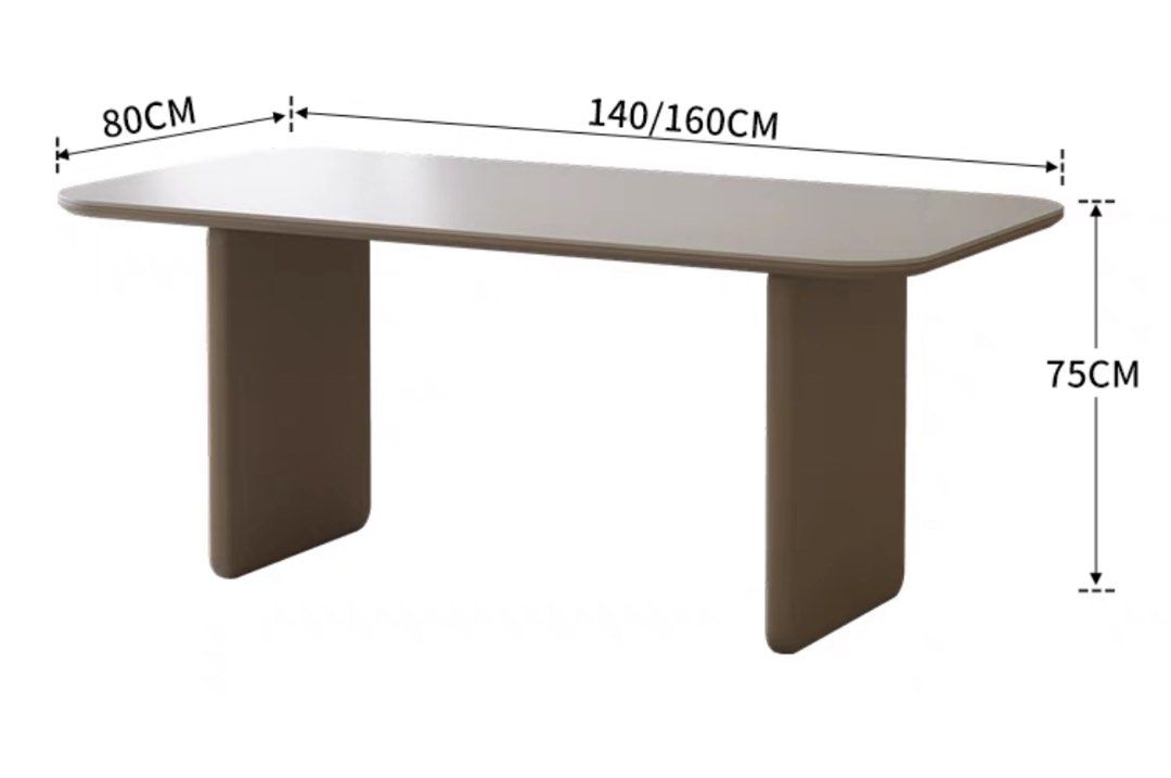 BENAVIDEZ Modern Sintered Stone Dining Table