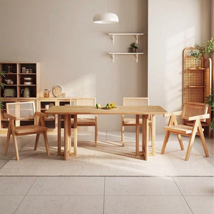 KOVACS Modern Japandi Solid Wood Dining Table