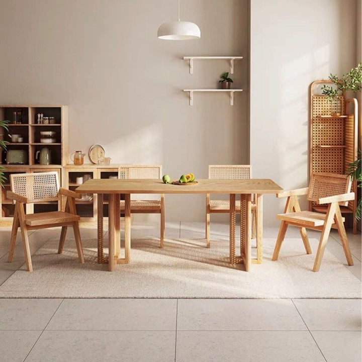 KOVACS Modern Japandi Solid Wood Dining Table