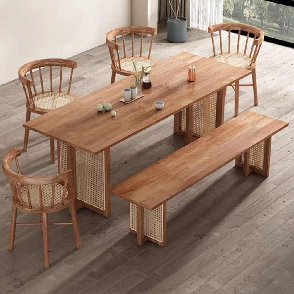 KOVACS Modern Japandi Solid Wood Dining Table