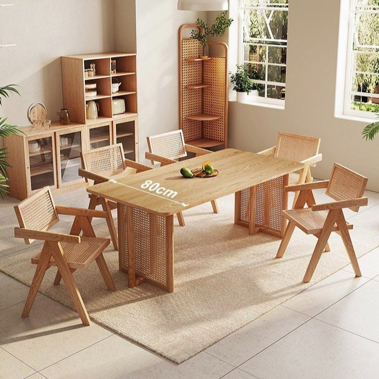 KOVACS Modern Japandi Solid Wood Dining Table