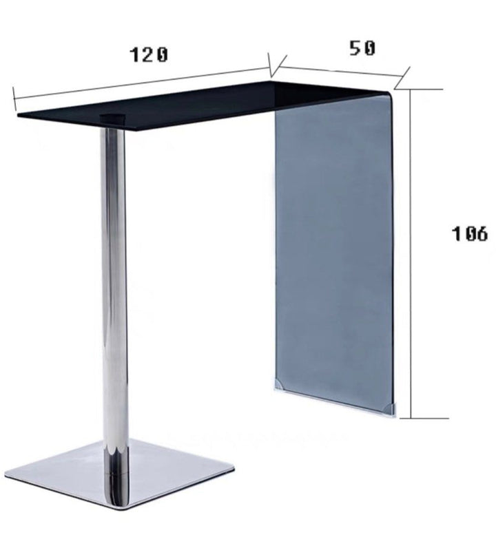 ARTHER Modern Glass Bar Table