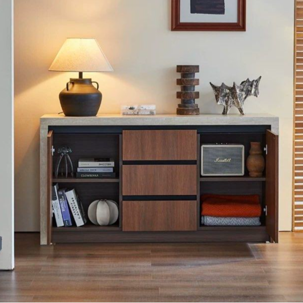 BETERN Modern Travertine Sideboard