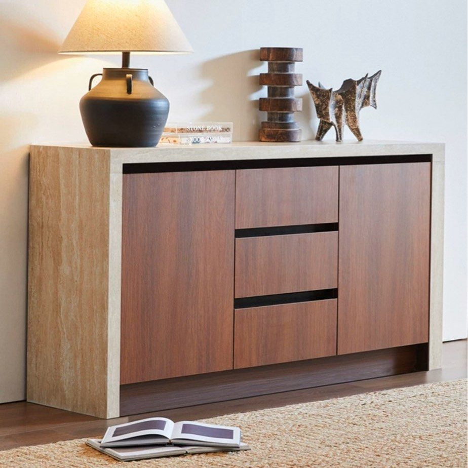 BETERN Modern Travertine Sideboard