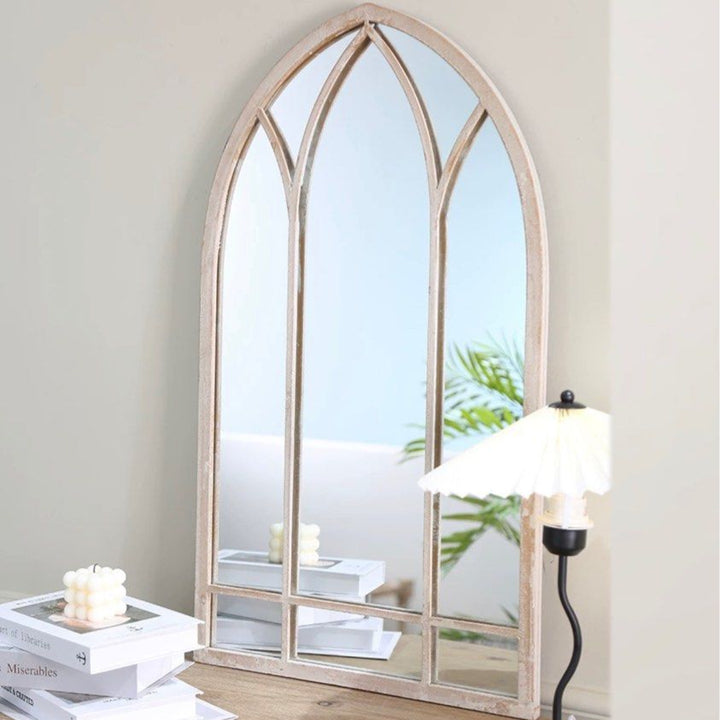 BETHEL Vintage Arch Window Wall Mirror - Radical Homes Singapore