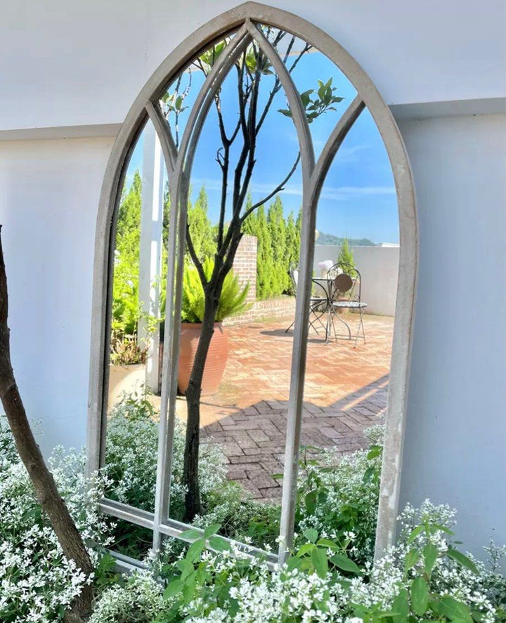BETHEL Vintage Arch Window Wall Mirror - Radical Homes Singapore