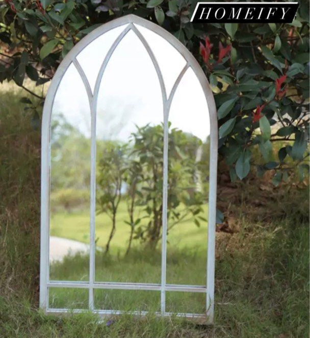 BETHEL Vintage Arch Window Wall Mirror - Radical Homes Singapore