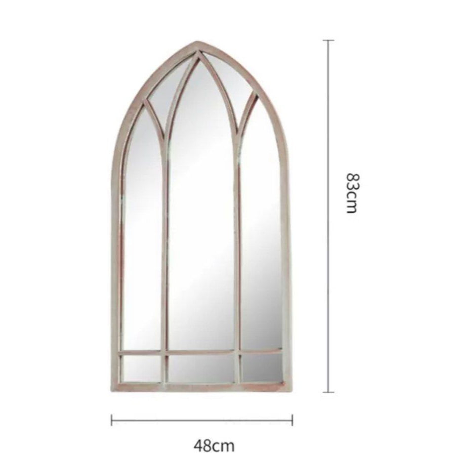 BETHEL Vintage Arch Window Wall Mirror - Radical Homes Singapore