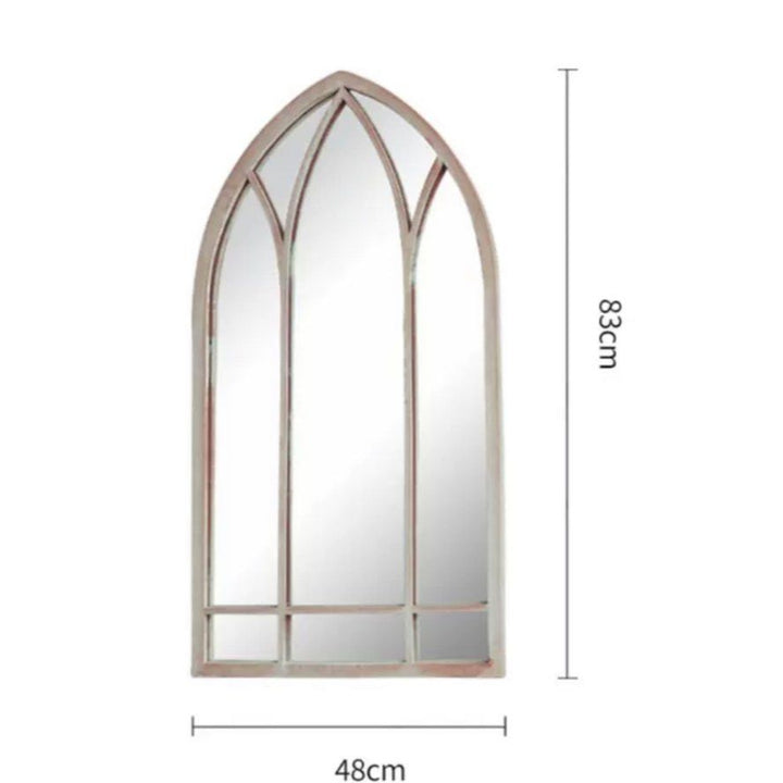 BETHEL Vintage Arch Window Wall Mirror - Radical Homes Singapore