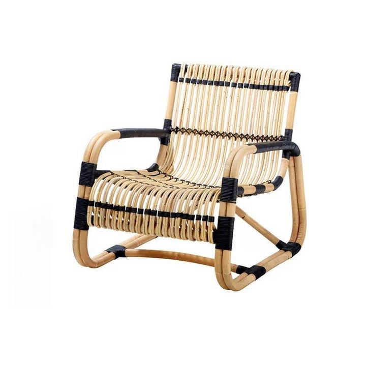 REZAL Rustic Outdoor Rattan Lounge Chair