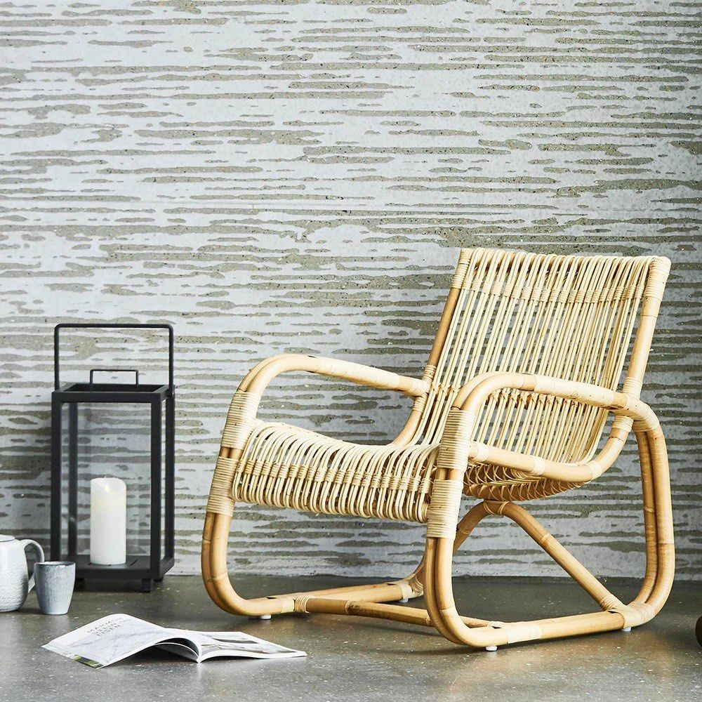 REZAL Rustic Outdoor Rattan Lounge Chair