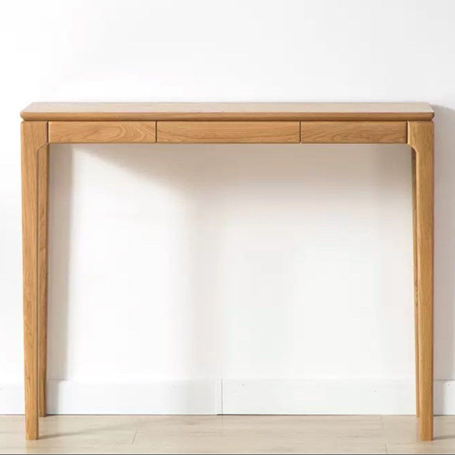 BEVEL Black Walnut Wood Console Table
