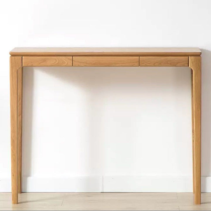 BEVEL Black Walnut Wood Console Table