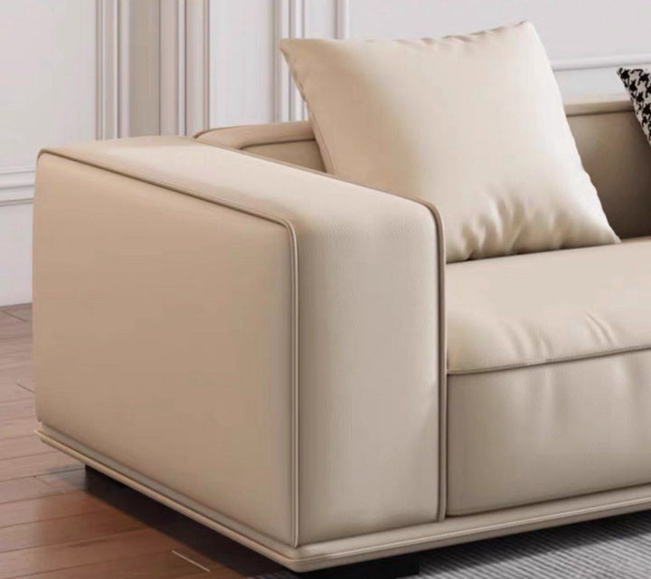 MARVELLA Minimalist Leather Sofa