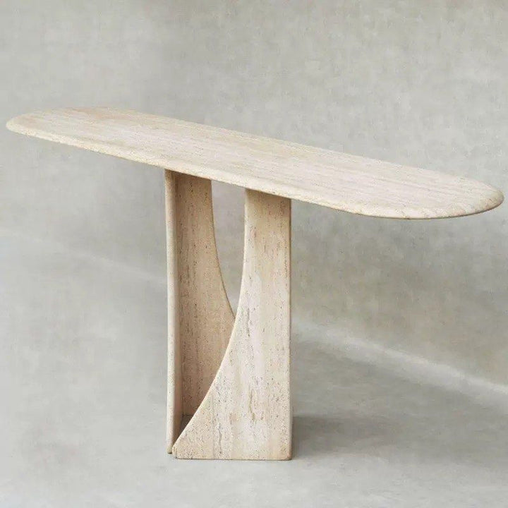 JULES Modern Travertine Console Table