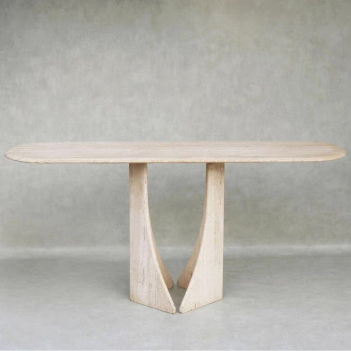JULES Modern Travertine Console Table