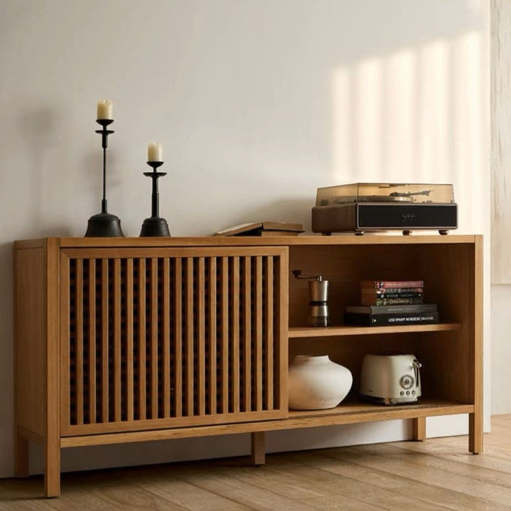 HOZIN Japandi Solid Wood Sideboard