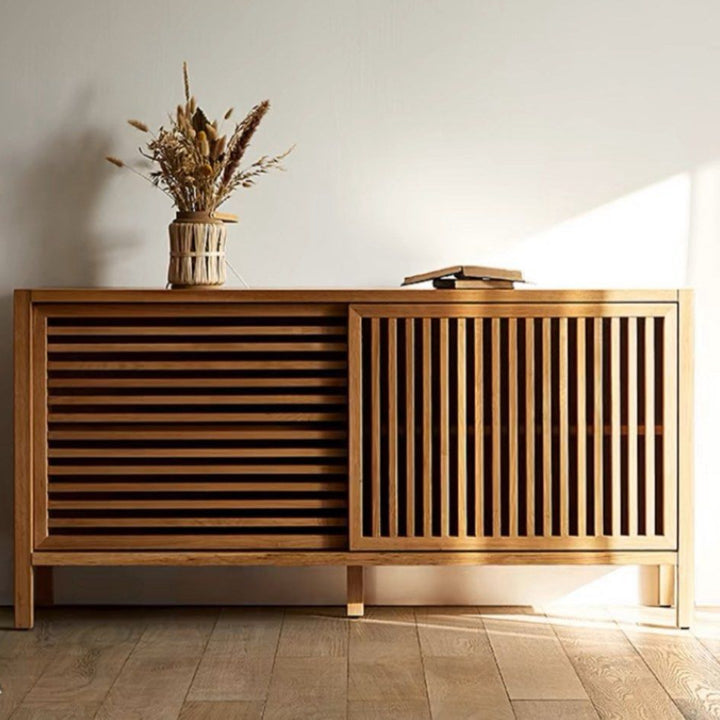 HOZIN Japandi Solid Wood Sideboard