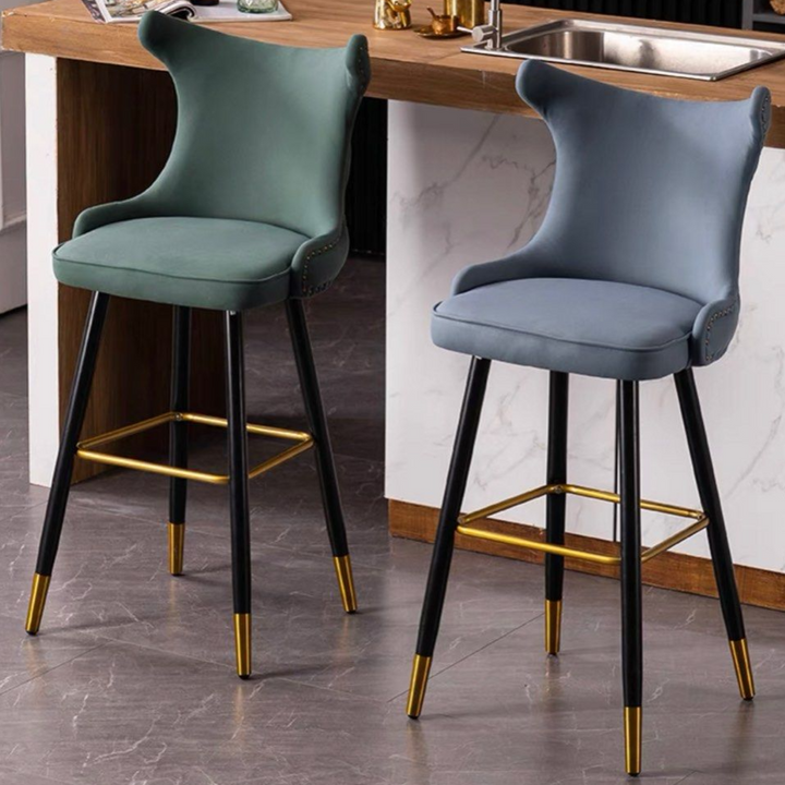 ARIA Modern Velvet Bar Stool