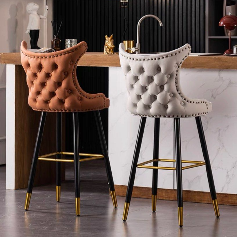 ARIA Modern Velvet Bar Stool