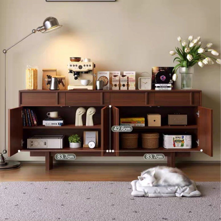 ALBA Solid Wood Walnut Sideboard