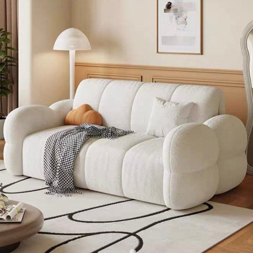 NAVARRE Boucle Electric Sofa Bed With Storage