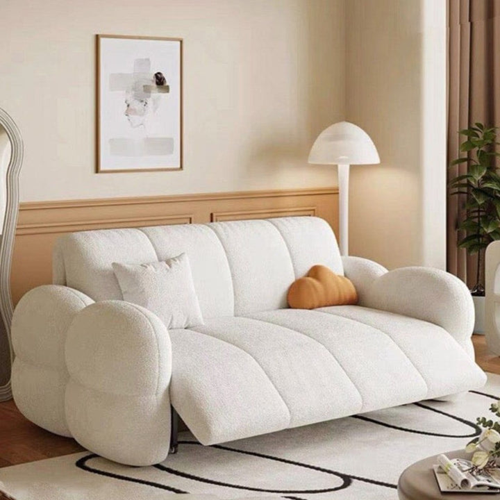 NAVARRE Boucle Electric Sofa Bed With Storage