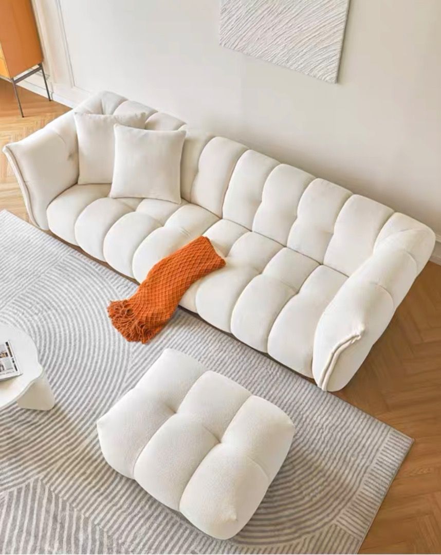 LORIVEN Modern Boucle Fabric Sofa