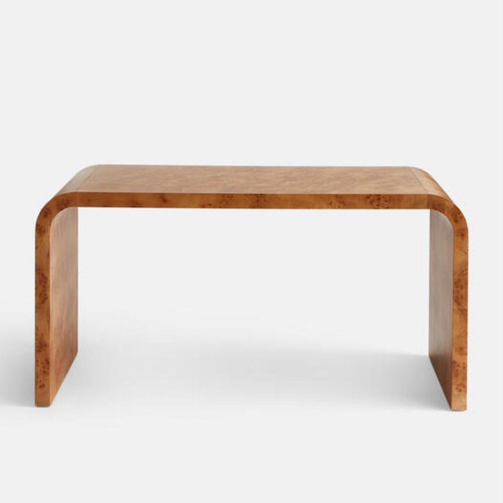 CORBIN Modern Mappa Burl Study Desk
