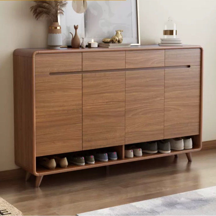 BOSCE Modern Walnut Shoe Cabinet