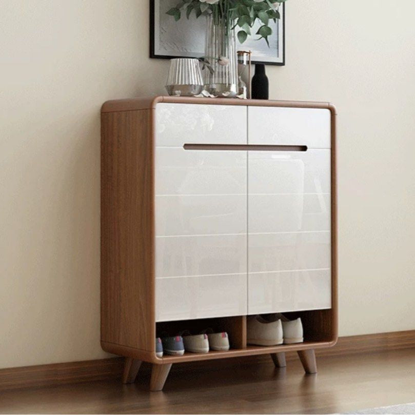 BOSCE Modern Walnut Shoe Cabinet