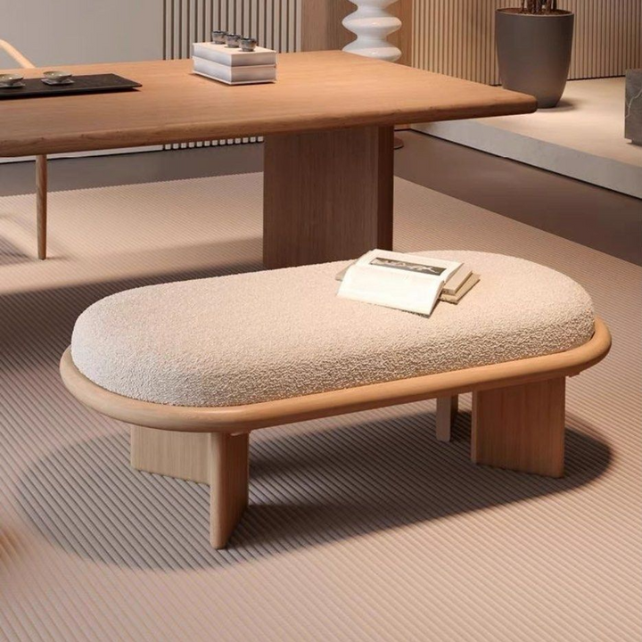 CAPRI Japandi Boucle Bench
