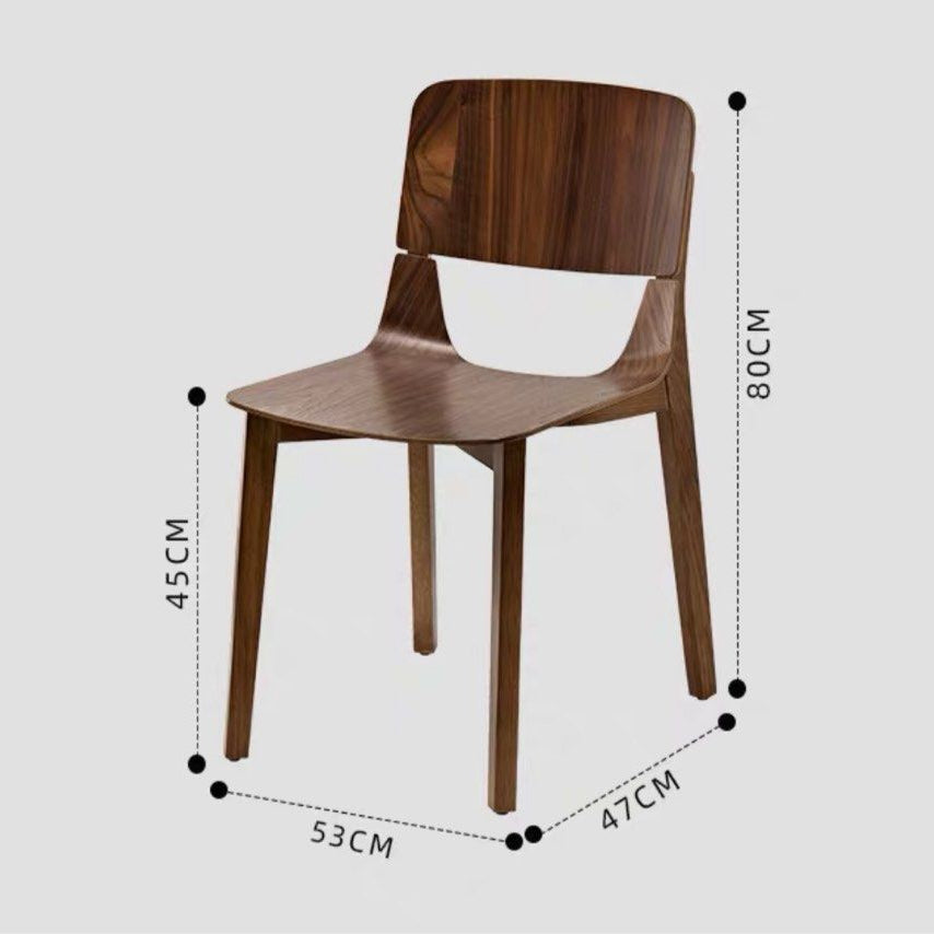 SINESTRO Modern Solid Wood Dining Chair