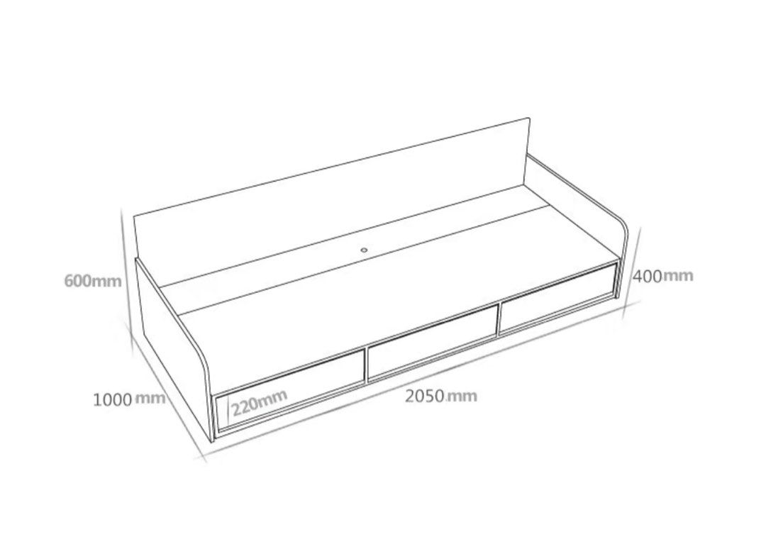 BOUCA Scandinavian Storage Bed